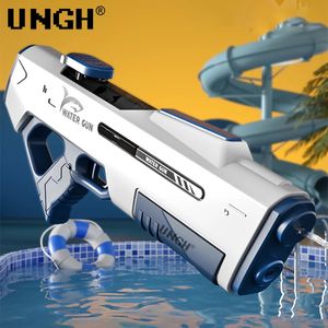 Ungh Automatic Absorbing Water Gun Summer Electric Beach Water Gun Outdoor Toor Toys Fighting Water Battle Game Gift for Children 240420