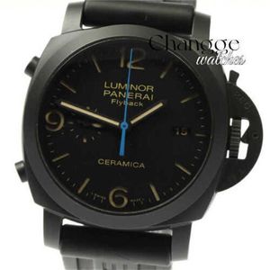 Мужские Quartz Watch Водонепроницаемые дизайнерские теги Peneri Lumino 1950 Chrono Flayback PAM00580 Дата автоматические мужские часы _808707