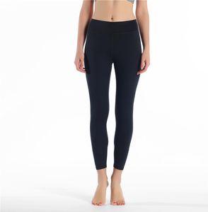 Голые материалы для йоги брюки с высокой эластичной бега