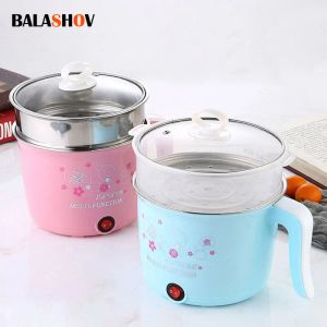 Multicookers 220V/450W Multifunktion Electric Cooker Home Hot Pot Den nya värmepannan Cooking Pot Machine Mini Rice Cooker Kitchen Appliances