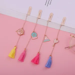 Cute Girly Bookmark Simple Book Holder Love Key Creative Cartoon Student Stationery School Office Supplies