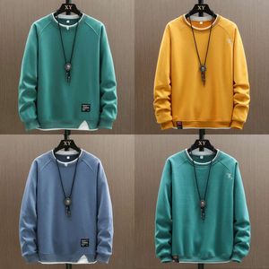 Hoodie American Round Neck Spring and Trendy Brand Long Sleeved T-shirt Loose Men's Autumn Top Coat Br