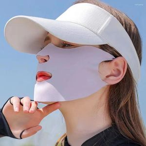 Lenços de seda respirável máscara de seda anti-UV Anti-Sun Riding Face Gift