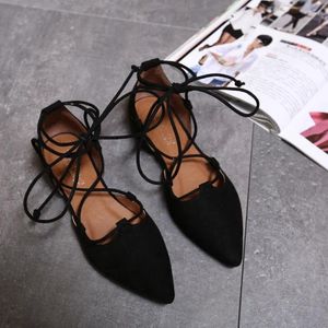 Casual Shoes High Quality 2024 Slim Sexy Pointed Toe Flats Women Flat Heel Fashion Womens Brand Plus Size