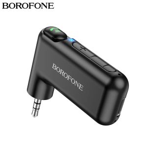 Adaptador Borofone aux Bt Car Bluetoother 5.0 Adaptador de transmissor de receptor de 3,5 mm Jack Player Music Music Wireless HandsFree Reciever