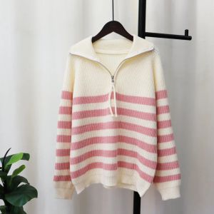 Dresses Knitwear Maternity Tops 2022 Winter New Loose Sweater Pullovers White