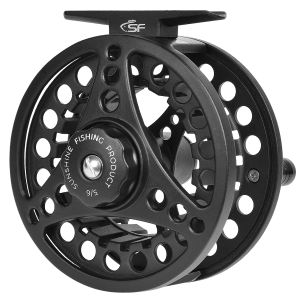 Tillbehör SF Fly Fishing Reel 3/4,5/6,7/8wt Fly Reel Combo Fly Reel Stor Arbor Aluminium Alloy Body för Trout Bass Carp Pike Panfish