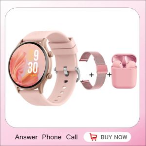 WATHS IVANONY SMARTWATCH FOR WOMEN ANSWER DIAL CALL 1.39INCHフルタッチスクリーンカスタム写真音声アシスタントフィットネス腕時計2023