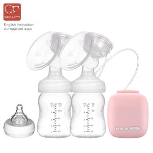 Enhancer New Miss baby Intelligent Double Electric Breast Pump With Bottle infantil BPA FREE Powerful USB breast pump Baby Breast Feeding