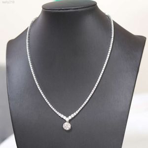 Fancy Jewelry Wholesale price In Stock 10K 14K Real Gold Tennis Chain 2CT Tennis Choker VVS Necklace for Fine Jewelry