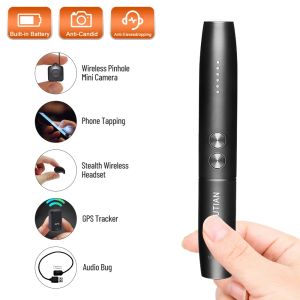 Tools T8 Pen Wireless RF Signal Detector Antispy Camera GSM Finder Wiretapping Scanner Anti Candid Camera Detector Hidden Cam Buster