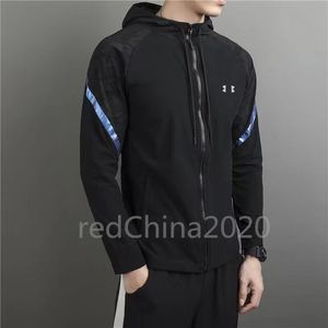 Fitness and Sportswear Autumn Hooded Hoodie Coat Spring and Autumn Thin Quick Drying Sports Versatile Zipper for Men Sweashirts