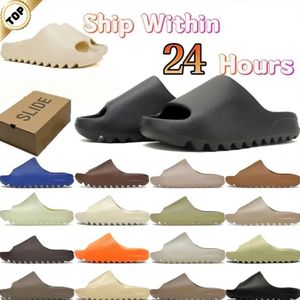 2024 Neue Slipper -Schuhe Sandalen Designer Schieber der Schieberegler Slider Herren Modeschuh mit Schachtel Knochen weißer Harz Sand Beach Männer Damen Ye