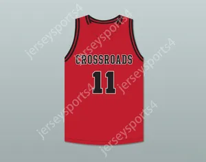 Niestandardowy numer nazwy Męski Młodzież/Kids Shareef O'Neal 11 Crossroads School Roadrunners Red Basketball Jersey 2 Top zszyte S-6xl
