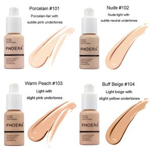 Fondazione liquida Concettore facciale Naturalmente impeccabile opaco a controllo impermeabile Fondazione a lungo durata 30 ml 8 colori opzionale