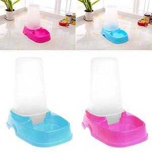 Feeding Pet Plastic Automatic Water Feeder Dispenser Large Capacity Dog Cat Selfdispensing Food Bowl Dish