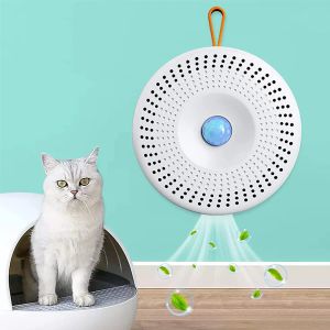 Eliminatore odore di odore di lettiera per gatti di rottura della casa, purificatore di aria del bagno per animali