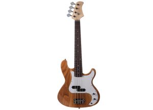 USA4805586からの新しいExquisite Burlywood 4String Electric Bass Guitar Burning Fire Style Ship