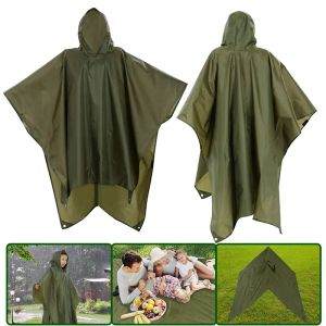 Borse da 3 in 1 impermeabile per zaino copritura pioggia cappotto cappa cappa per pioggia ciclistica copertura poncho impermeabile impermeabile in campeggio esterno