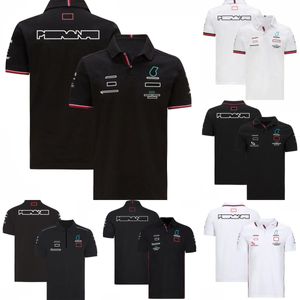 Fórmula 1 camiseta de verão F1 camisas de pólo de time uniforme de corrida de corrida de manga curta fãs de corrida de corrida camisa esportiva casual de camiseta