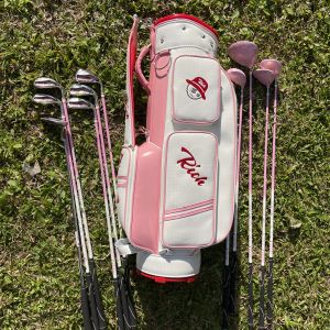 Клубы Pink Women Golf Clubs Calong Rich Complete Sets L Flex Graphite Shaft с сумкой 12шт Lady Full Clubs Headcover