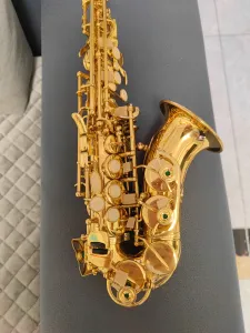 Saxophone Classic original 54 structure model Bflat professional curved soprano saxophone goldplated tube body highquality sax soprano