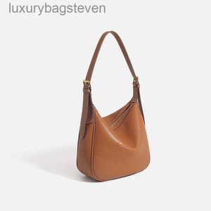 Top Grade Cellin Brand Designer Bags Womens 2024 New Soft Leather Hobo Shoulder Bag Fashionable Versatile Underarm Bag Womens Bag with Original Logo