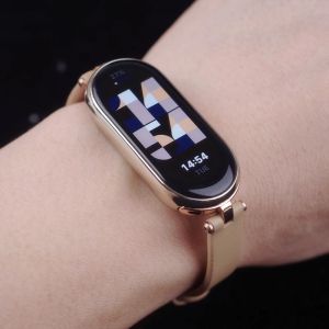 Urządzenia Pasek do Mi Band 7 6 5 4 3 Bransoletka dla Xiaomi Smart Band 7 NFC Global Version Skórzany zespół zegarek dla Miband 6