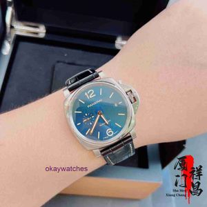 Pannerai Watch Luxury Designer Full Set Lu min Nuo du er Serie Blue Face Automatic Mechanical Mens Pam00927