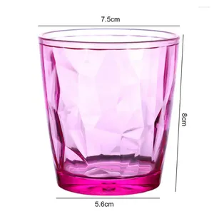 Cups Saucers Universal Water Cup PC Solid Vibrant Colors Drinking Juice Tea Milk Beer Transparent Drink Eco-Friendly