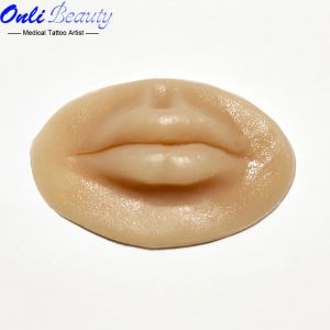Klänningar nakna 3D -läppar bästa praxis silikonhud för permanenta makeupkonstnärer PMU träningstillbehör