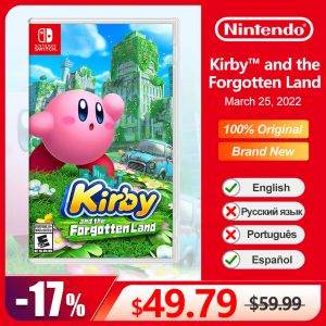 Deals Kirby and the Forgotten Land Nintendo Switch Game Deals Physical Game Card Platformer Genre for Switch OLED Lite Game Console