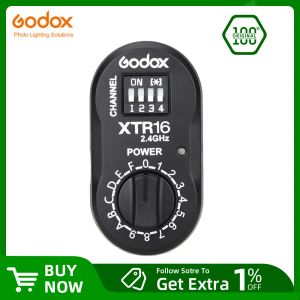 Car Godox XTR16 Wireless 2.4G Fernbedienungs -Flash -Empfänger für X1C X1N XT16 Sender Trigger Wistro AD360/DE/QT/SK/QS -Serie