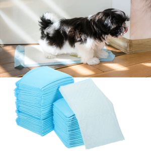 Pannolini da 100 pezzi super assorbenti e impermeabili per cani da cucciolo di addestramento per animali domestici pee cuscinetti che cambiano tessuto non tessuto