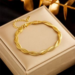 Strands New Fashion Trend Unique Design Stainless Steel Elegant Delicate Cross Wrap Bracelet Women Jewelry Party Premium Gift Wholesale