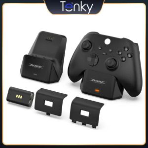 Chargers Controller Charger med TYX0608 Batteri och 2 batterilock inkluderade laddareadapter för Xbox Series Xbox One/Xbox Series X/S
