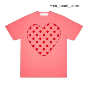 CDGS-skjorta Summer Mens T-shirts Spela CDGS T-skjorta Commes Short Sleeve CDGS Shirt Womens des Badge Garcons broderi Heart Red Love CDGS Shirt 236