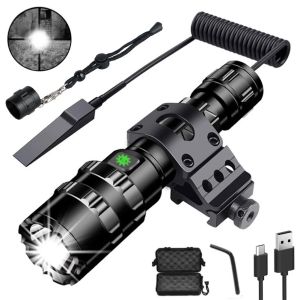 Scopes L2 Hunting Flashlight 5 Modes Torch Lintern Tactical Flashlights 18650 Aluminum C8 Waterproof Lamp Gun Mount Waterproof Light