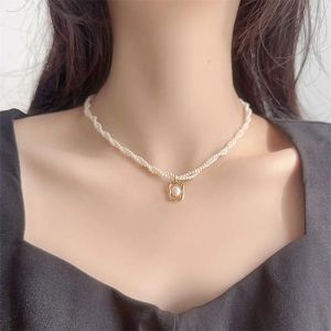 Naszyjniki 2023 Nowy mody kpop perel choker naszyjnik