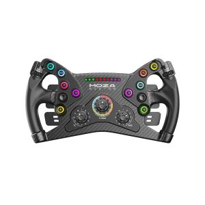 عجلات Moza Racing KS عجلة قيادة 300 مم على غرار GT Wheel مع أزرار RGB السفر القصير القابل للبرمجة