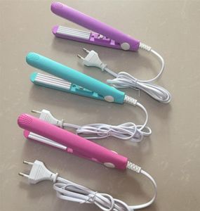 Mini Haarglätter Keramik Curling Eisenwellhaareisen -Styling -Werkzeuge Volumen Haarburler mit UA UK EU Plug2556209