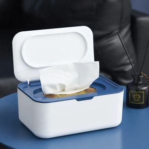 Lighters Plastic Wet Tissue Box with Lid Wet Tissue Case Baby Wipes Napkin Storage Box Dustproof Wipes Dispenser Home Car Napkin Holder