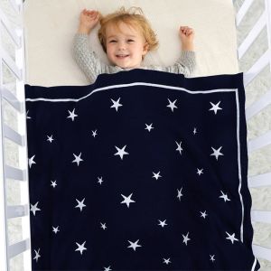 sets Baby Blankets Super Soft Cotton Knitted Newborn Boy Girl Swaddle Kids Wrap Quilts Stars Toddler Infant Stroller Bedding Covers