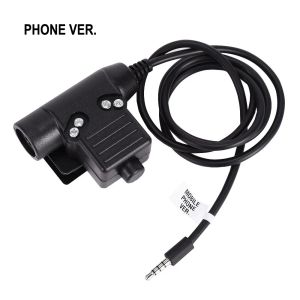 Accessories Tactical Headset U94 PTT Plug For Kenwood Icom Midland Motorola Walkie Talkie Baofeng UV82 Radio Headphone Hunting Shooting