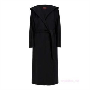 Cappotto designer cashmere cappotto di lusso maxmara womens nuovo cashmere puro cappa tunica a metà lunghezza