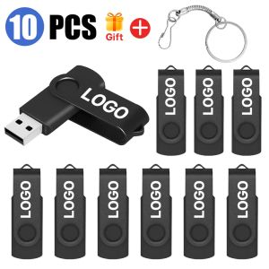 محركات أقراص 10pcs/محرك أقراص فلاش USB بالجملة 1GB 2GB 4GB 8GB 16GB 32G 64GB 128GB DEC