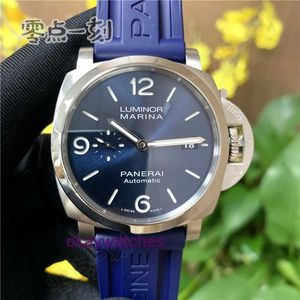 Pannerai Watch مصمم فاخر بدأ إطلاق النار مع Lu Mino التلقائي الميكانيكي الميكانيكي الأزرق الدقة الدقة الصلب PAM01313