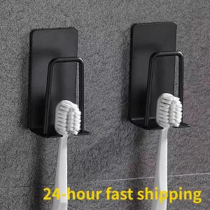 Heads Wall Mounted Toothpaste Toothbrush Holder Stainless Steel Stick Hook Waterproof Electric Tooth Brush Holder Bathroom Accessories