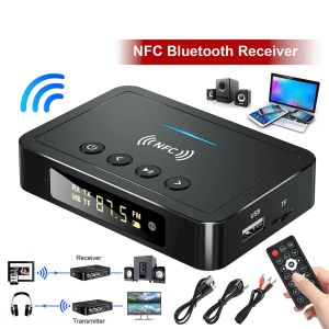 アダプターオーディオアダプター3.5mm AUX RCA SPDIF Wireless FM Receiver Transmitter with Digital Support TF U Disk Play Remote Control