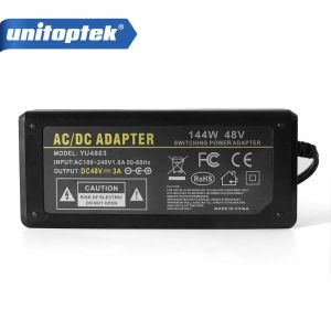 Laddare DC 48V 3A 144W till AC 100V240V Converter Adapter Switching Power Supply Charger DC 5,5 mm US/EU/UK/AU